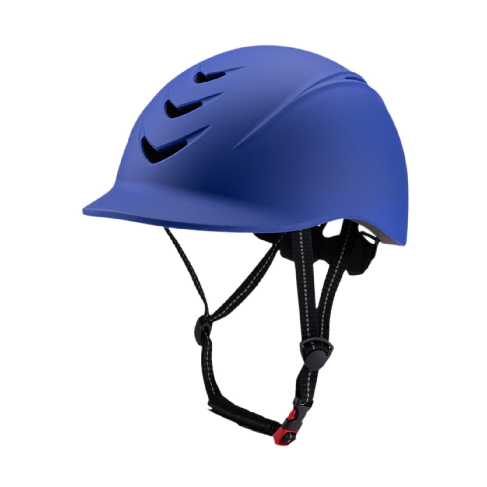 Kask jeździecki Kask jeździecki, Kask jeździecki Wygodny regulowany kask rowerowy Lekki Dorośli Mężczyźni Kobiety Czapka jeździecka(Blu)