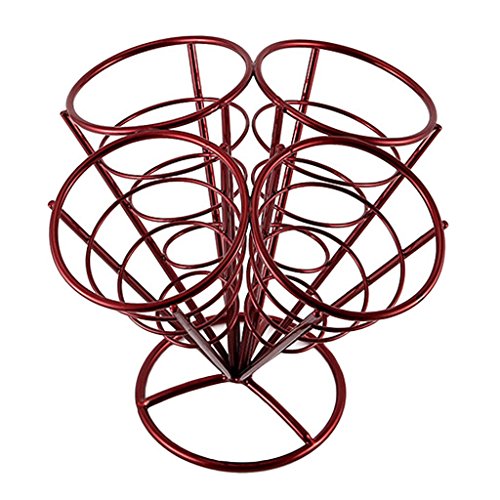 Support de panier de cône en métal pour frites et amuse-gueules de table - 2
