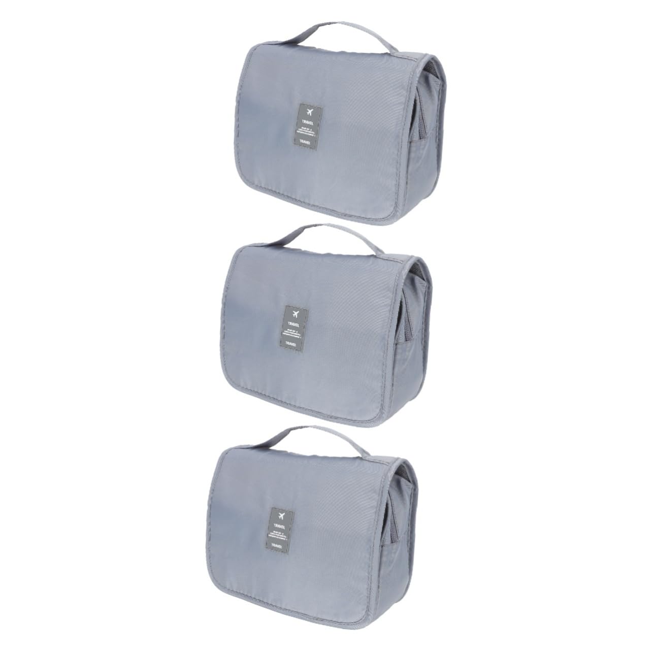 MAGICLULU 3piezas Bolsa De Aseo Portátil Gancho para Colgar Organizador De Maquillaje y Artículos De De Gran Capacidad