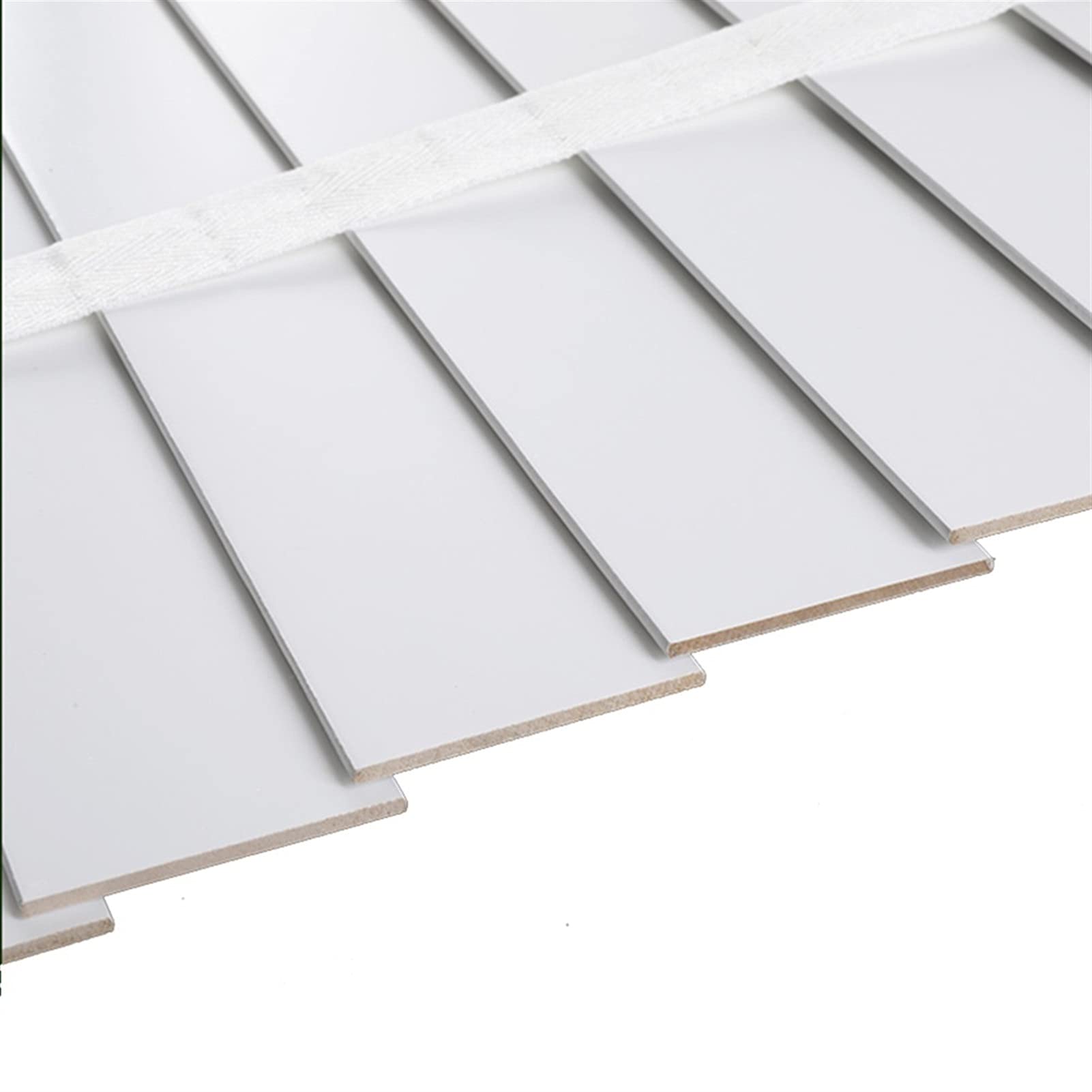 Store occultant en bois blanc pour fenêtre de cuisine et bureau réglable