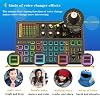 Sound Mixer Board, Voice Changer Sound Card with Multiple Sound Effects - Live Sound Card