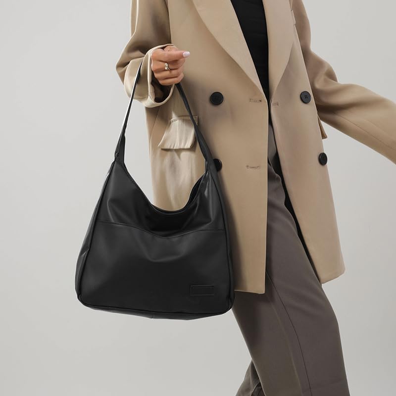 Noirvere Bag Noirvere Everyday BB Tote Vegan Leather Handbag with Structured Design and Multiple Compartments3