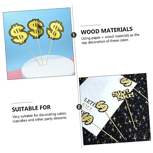 Luxshiny 3 Peças De Bolo De Dólar Inserir O Bolo De Dinheiro Decorações De Cerimônia De Casamento Fe