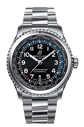 Breitling Navitimer 8 Unitime Automatic 43 mm Black Dial Men's Watch AB3521U41B1A1