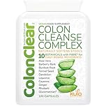 ColonClear – Colon Cleanse Detox - Natural Laxative and Stool Softener for Constipation Relief for Adults – Everyday Herbal Formula with Aloe Vera and Fibre for Regular Bowel Movements - 100 Capsules