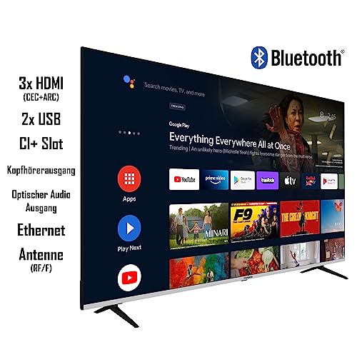 Telefunken 70 Zoll QLED Fernseher mit Android TV und Dolby Atmos