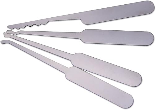 5pcs Lock Pick Tools Hide in Card,Mini Portable Lock Pick Set