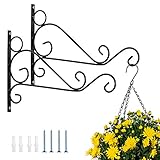 EL PAQUETE INCLUYE: Paquete de 2 soportes para colgar de la planta con 4 tornillos de montaje. Aprox. dimensión: 30 cm x 20,5 cm (12 pulgadas x 8 pulgadas). Color blanco