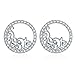 Stud Earrings - Zhulery Women's 925 Sterling Silver Allergy Stud Earrings Gift Box Can Be Used As A Gift For Friends, Back To School Season Gift (style-1)