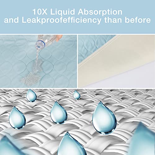 Soloshine Reusable Pet Training Pads, Incontinence Bed Pads, 36X41 Inch (2 Packs) Washable Pee Pads With Fast Liquid Absorbing, Perfect For Dogs, Cats, Bunny & Senior #TOP2