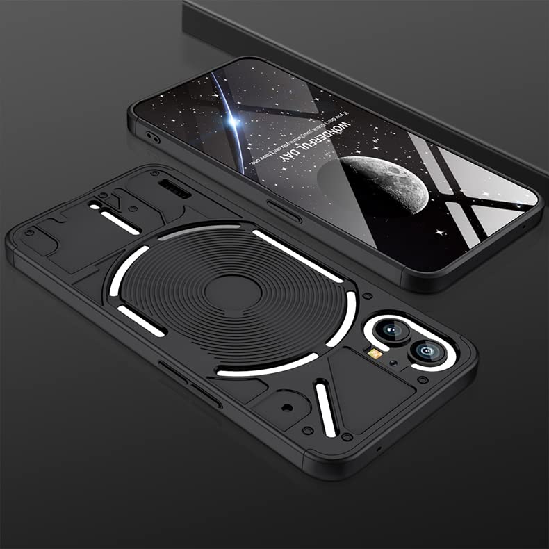 Cover Per Nothing Phone (1) | Custodia Antiurto In TPU E PC | Bumper In Gel | Nero | Grado Militare - 2