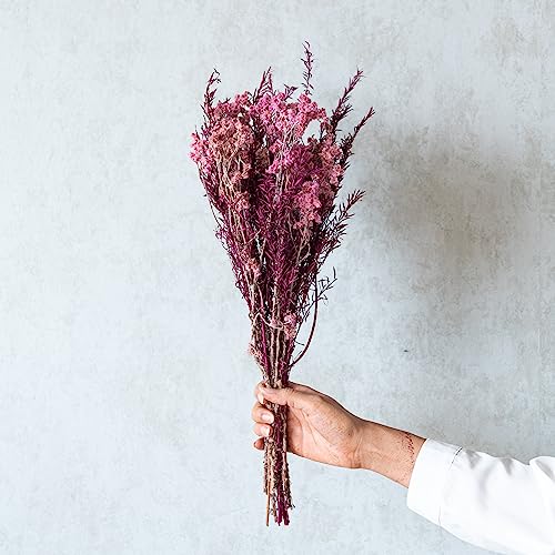 Image of Pink Confetti Bunch Flower Bouqet | Eco-Friendly Flowers for Home, Office, Bedroom, Table Decoration | Dried Flower Boquet