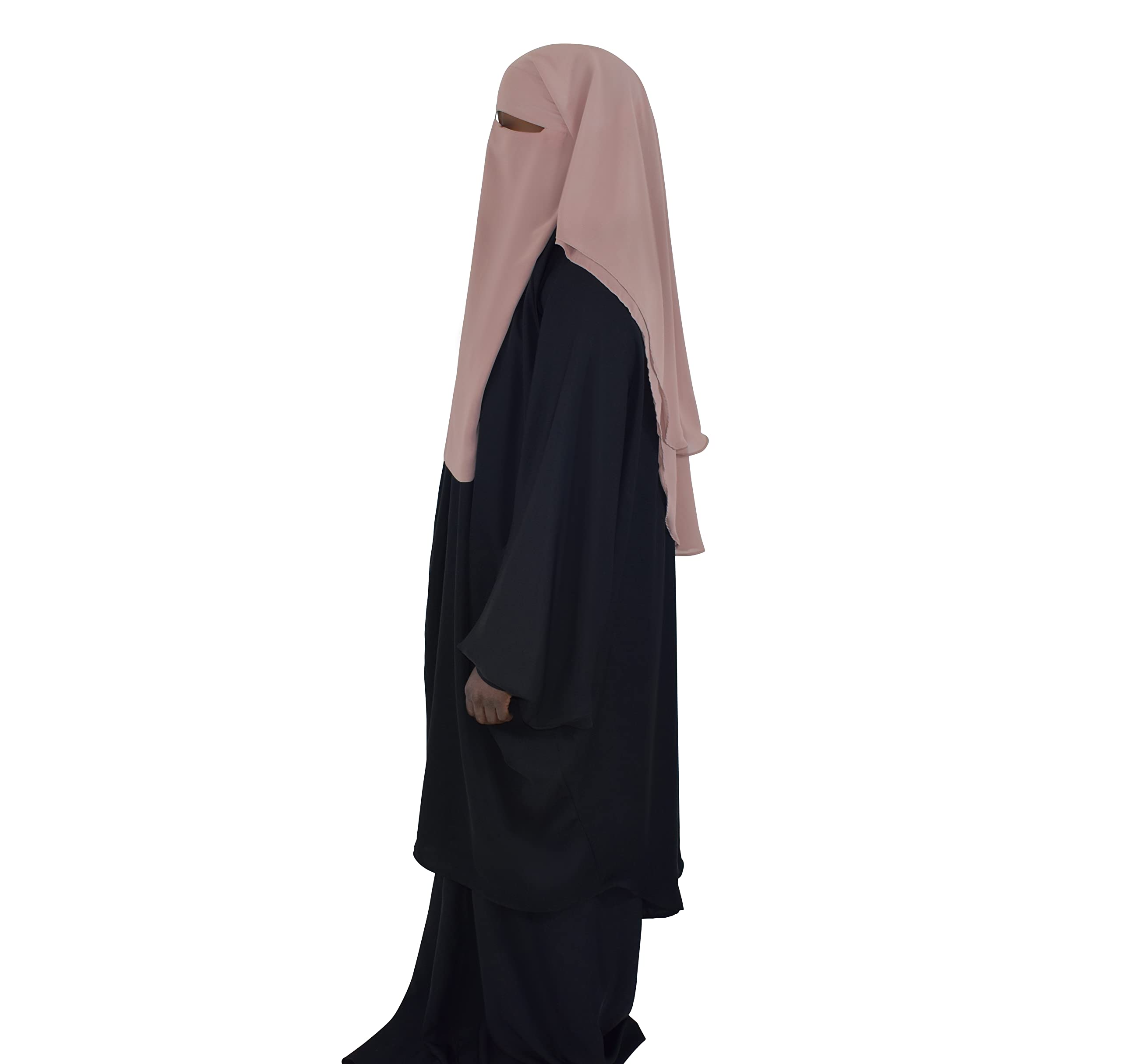 Buy Assabiroun 3 Layers Niqab Burqa Face Veil long Black Nikab
