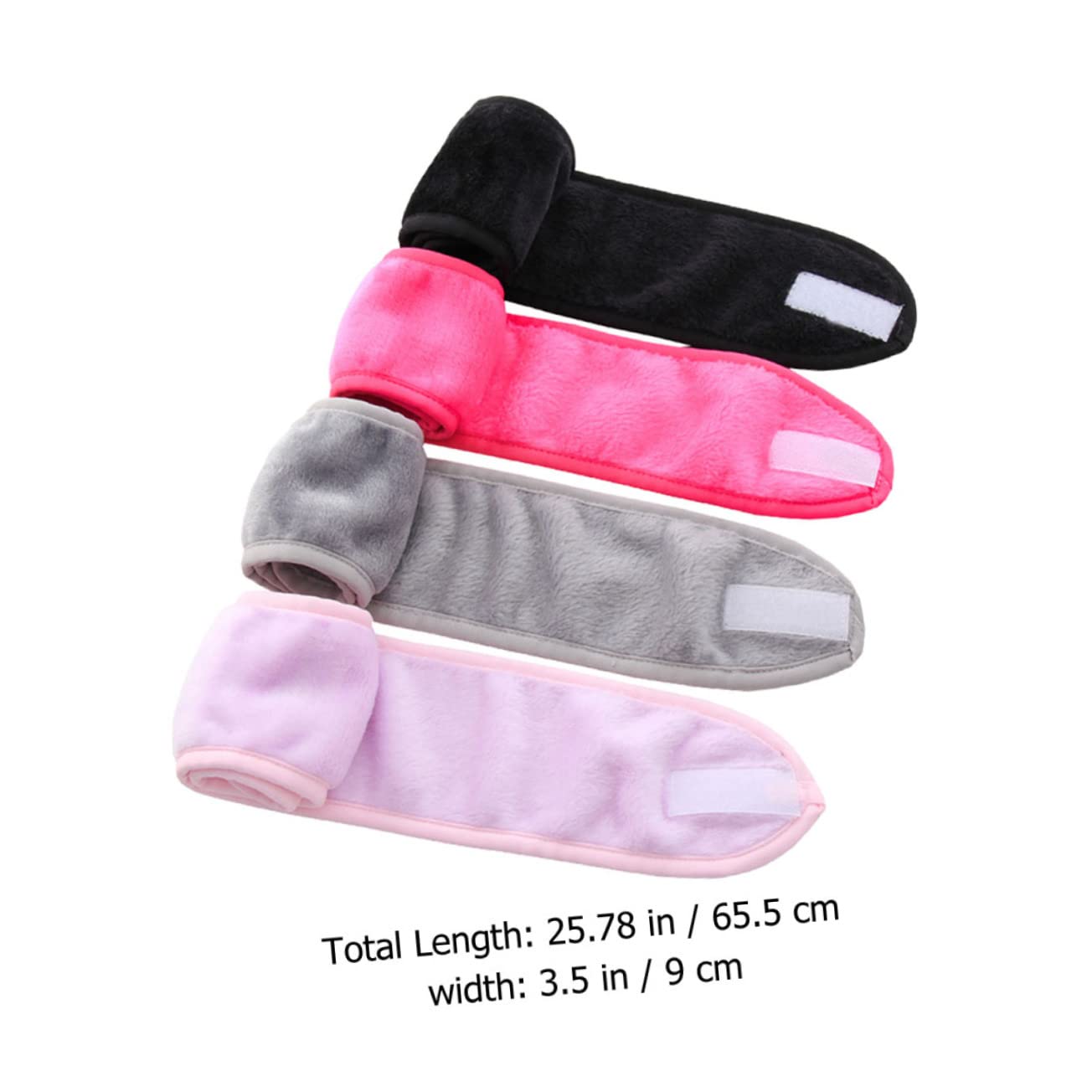 MAGICLULU 12 Pz elastico per in fibra accessorio per per il lavaggio del viso doppio chignon per make up scrunchies arredamento cerchietti copricapo trucco