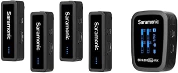 Saramonic Blink 500 Pro B8 | 4-Person Wireless 2.4GHz Clip-On Microphone System for Cameras & Mobile Devices