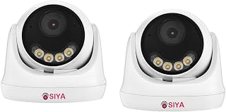 SIYA IP 5MP Color Night Vision Day/Night 24 Hour Full Color Vision 1080P Full HD IP Indoor Dome CCTV Surveillance Camera C... Price In India