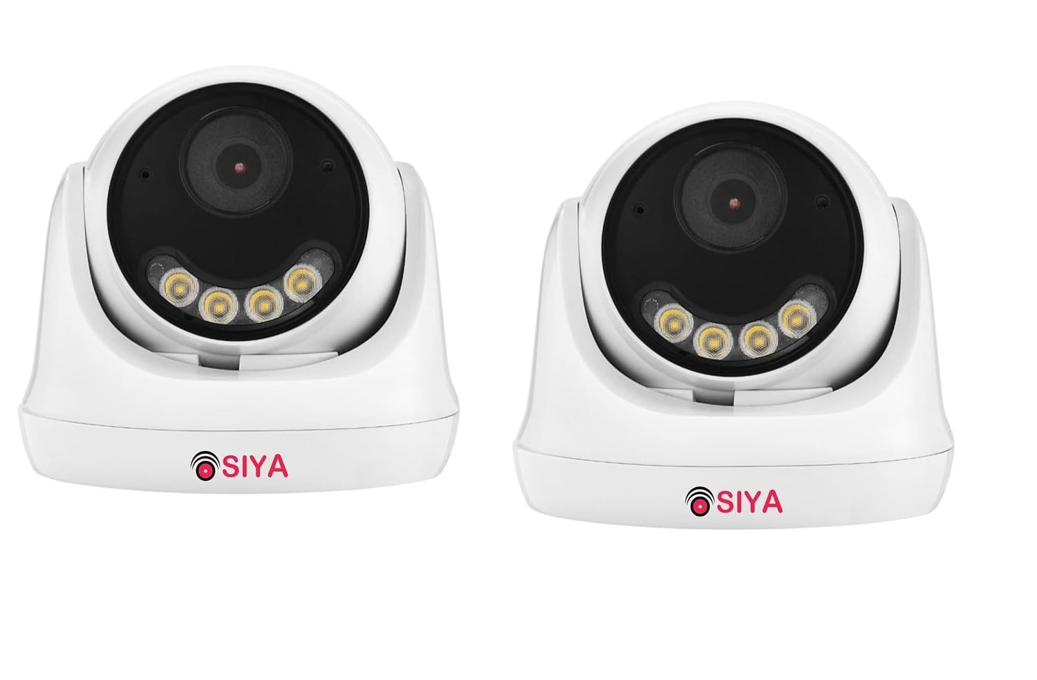 SIYA IP 5MP Color Night Vision Day/Night 24 Hour Full Color Vision 1080P Full HD IP Indoor Dome CCTV Surveillance Camera Compatible with All 5MP NVRs (Pack of 2)-image-12