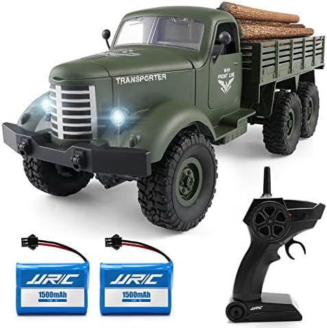 Rc Cars Rc Trucks Military Off-Road Crawler Rc Trucks, 1:16 Scale 6WD 2.4Ghz Remote Control Trucks Army Cars Toys for Boys Adults and Kids