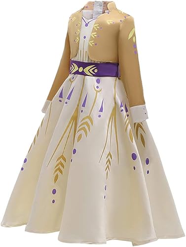 Miniatura 4 de LZH Vestido de princesa para niñas pequeñas, trajes de manga larga y accesorios