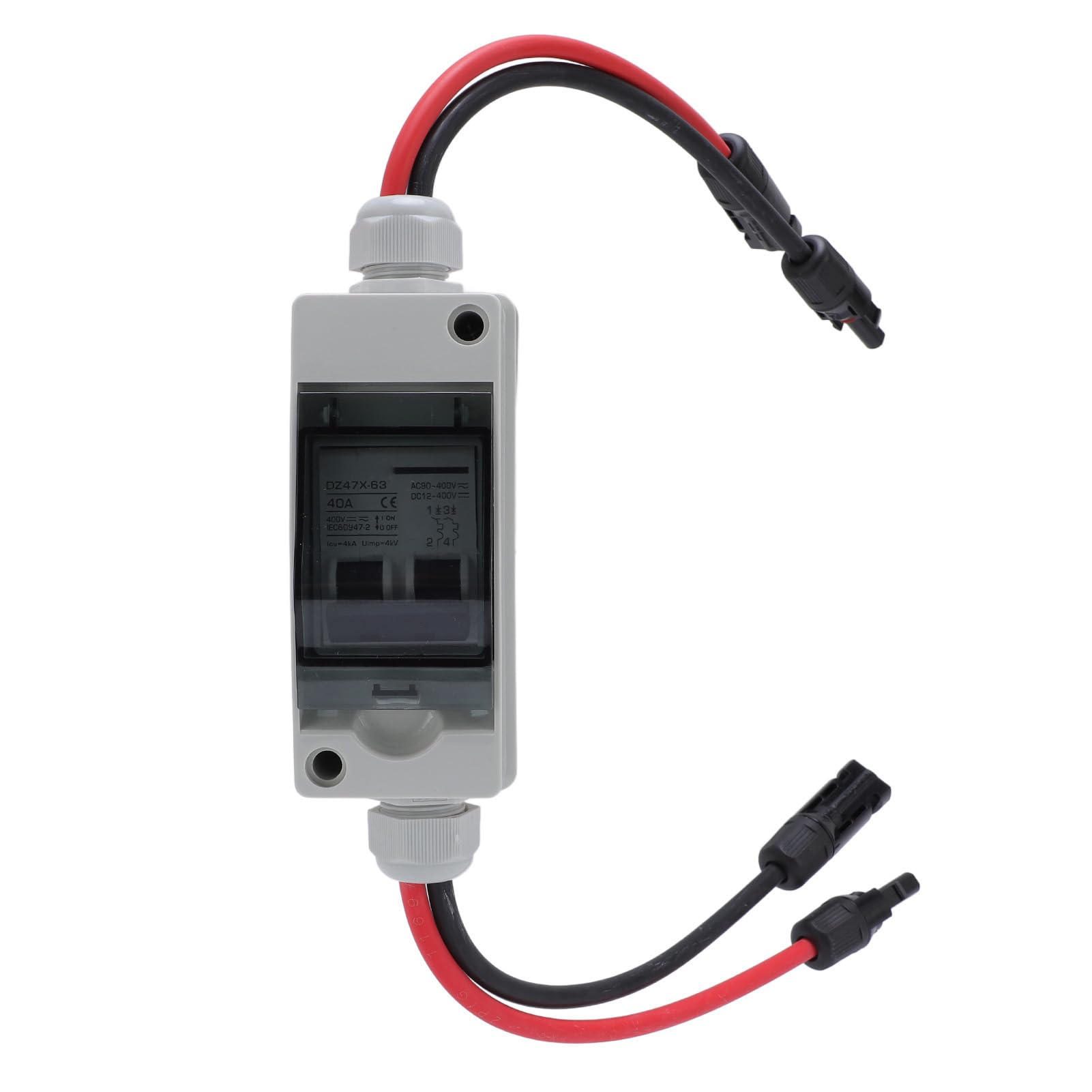 Interrupteur de déconnexion solaire 40A avec parasurtenseur IP65 - 8