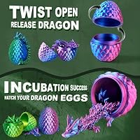 12PCS 3D Printed Dragon Eggs,Prefilled Easter Eggs with Dragon Fidget Toys — image 2