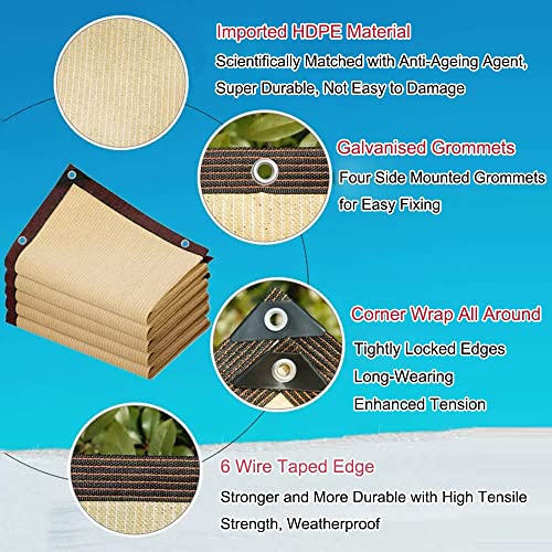 Filet d'ombrage de qualité supérieure toile protection solaire extérieure balcon - 3