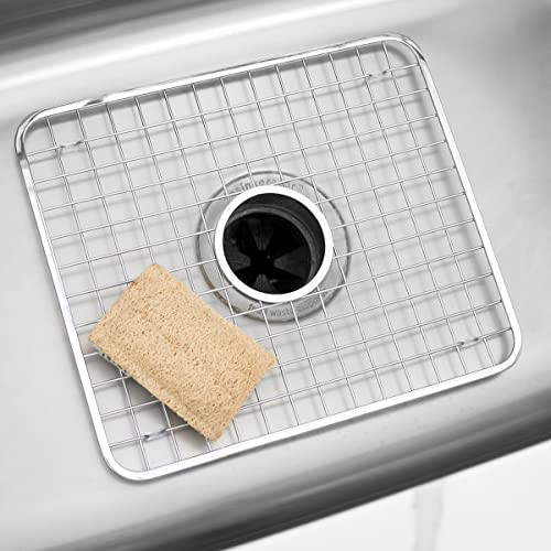 image for InterDesign iDesign Gia Metal Sink Grid with Draining Hole, Non-Skid P