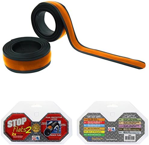 StopFlats V2 27" X 1" 700c X 23/25c Orange Bicycle Tire Liners