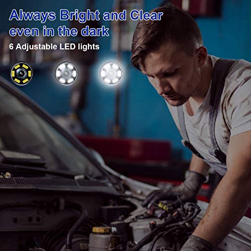 Wireless Endoscope Camera, Nidage Wifi 5.5Mm 1080P Hd Borescope Inspection Camera For Iphone Android, 2Mp Semi-Rigid Snake Camera For Inspecting Motor Engine Sewer Pipe Vehicle (33Ft) #TOP3