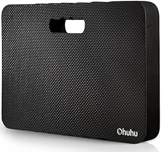 Ohuhu Premium Thick Garden Kneeling Pad, Large Comfortable Gardening Knee Pad Kneeling Mat with 2 Different Surfaces, Extra Soft EVA Foam Padding Knee Cushion for Gardening, Outdoor, Work, Yoga & Bath