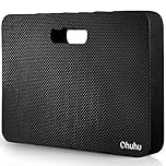 Ohuhu Premium Thick Kneeling Pad, Large Comfortable Gardening Knee Pad Kneeling Mat with 2 Different Surfaces, Extra Thick Knee Cushion for Gardening, Work, Baby Bath, Exercise, Black 43 x 28 x 4 cm