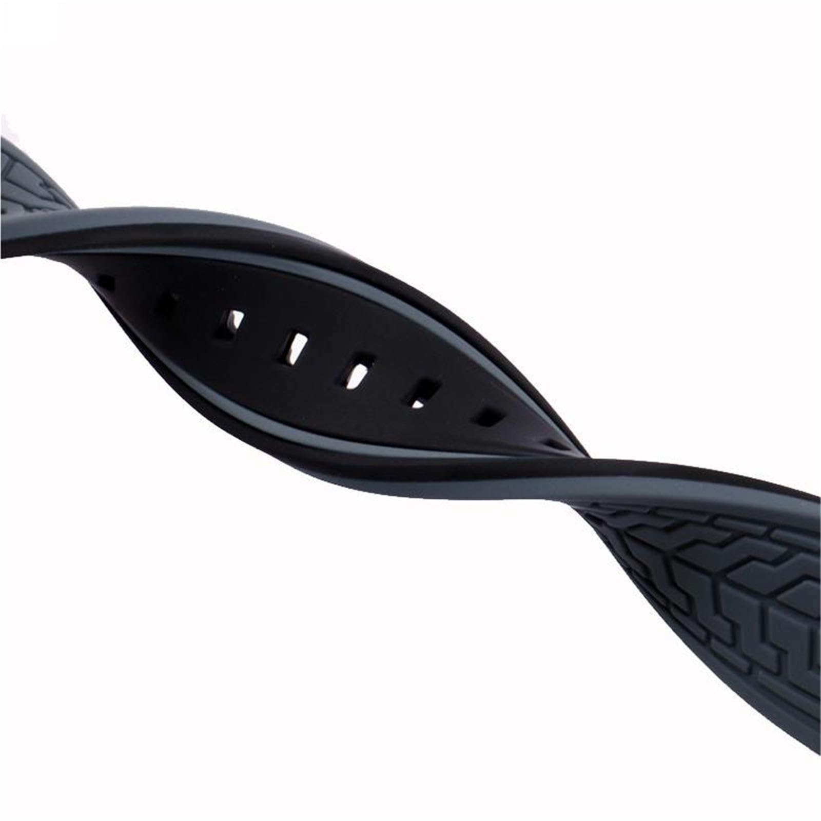 Cinturino for orologio in gomma unisex, cinturino in silicone di ricambio leggero, traspirante e confortevole 20 21 22 23 24 25 26mm