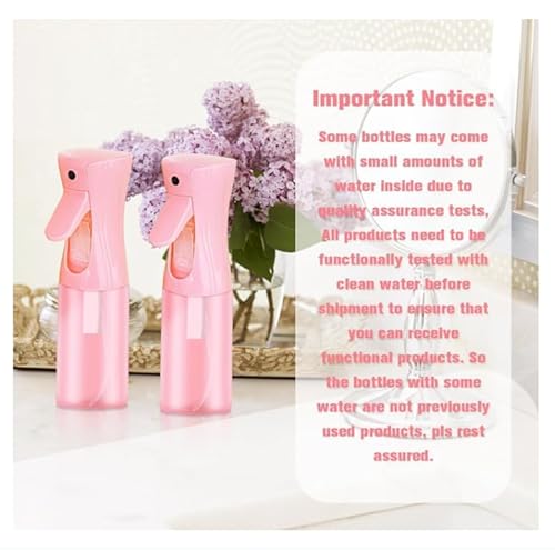 Leaflai Leere Sprühflaschen, kontinuierliche Sprühflasche mit feinem Nebel für Haarstyling, Hautpflege, Pflanzenpflege, Haustierpflege, Valentinstagsgeschenk, nachfüllbarer Sprühbehälter