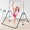 FBSPORT Gymnastics Bar for Kids, Adjustable Height Gymnastic Horizontal Bars,Junior Training Bar Children Folding Training Monkey Bars for Home Using