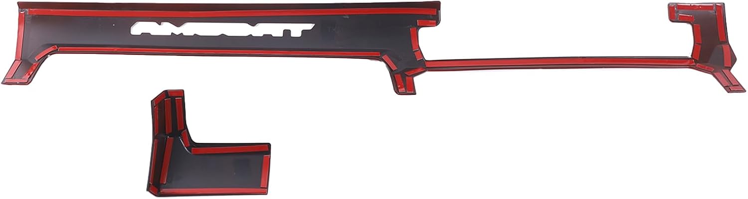 Daeiclru Dashboard Panel Cover Compatible with Toyota Tacoma 2024 2025, Center Console Trim Cover Dashboard Control Panel Cover Decorative Accessories (Only Fit SR, SR5) (Red)