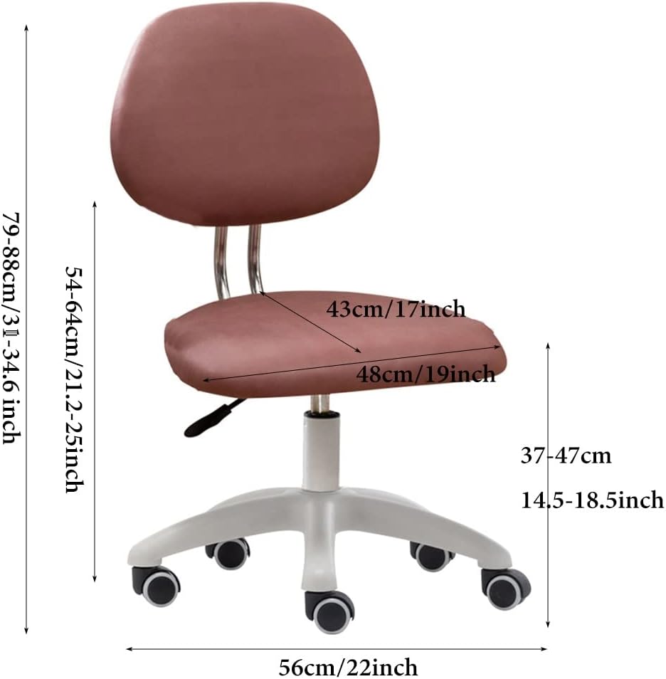 GIZNXBA Kids Desk Chair Kids Task Chair for Boys, Girls, Height Adjustable Child Computer Desk Chair, Home Children Study Chair Writing Chair for 4-16 Year Olds (Color : /Check, Size : Armless)