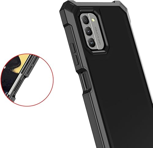 Miniatura 5 de Funda para Nokia C300Nokia G100 con protector de pantalla, funda para teléfono Nokia C300 N155DL, protección de cuerpo completo frontal y trasera,