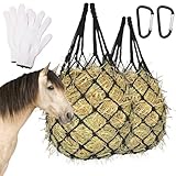 Flantor 2PCS Hay Net for Horses - Ultra Slow Feed Hay Net...