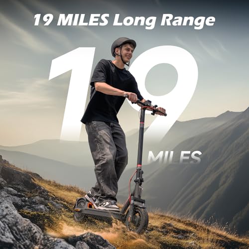 Image of MEGAWHEELS Electric Scooter for Adults with Suspension, 8.5 /10in Vacuum Tires, 14 /19 /28 /31Miles, 15MPH Max Speed, Turn Lights, Foldable Electric Scooter for Commuter