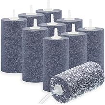 10 Pieces 4 Inches Large Air Stone Bar Bubble Diffuser Set, Cylinder Aerator Bubble Diffuse for Large Fish Tank, Aquarium, Ponds