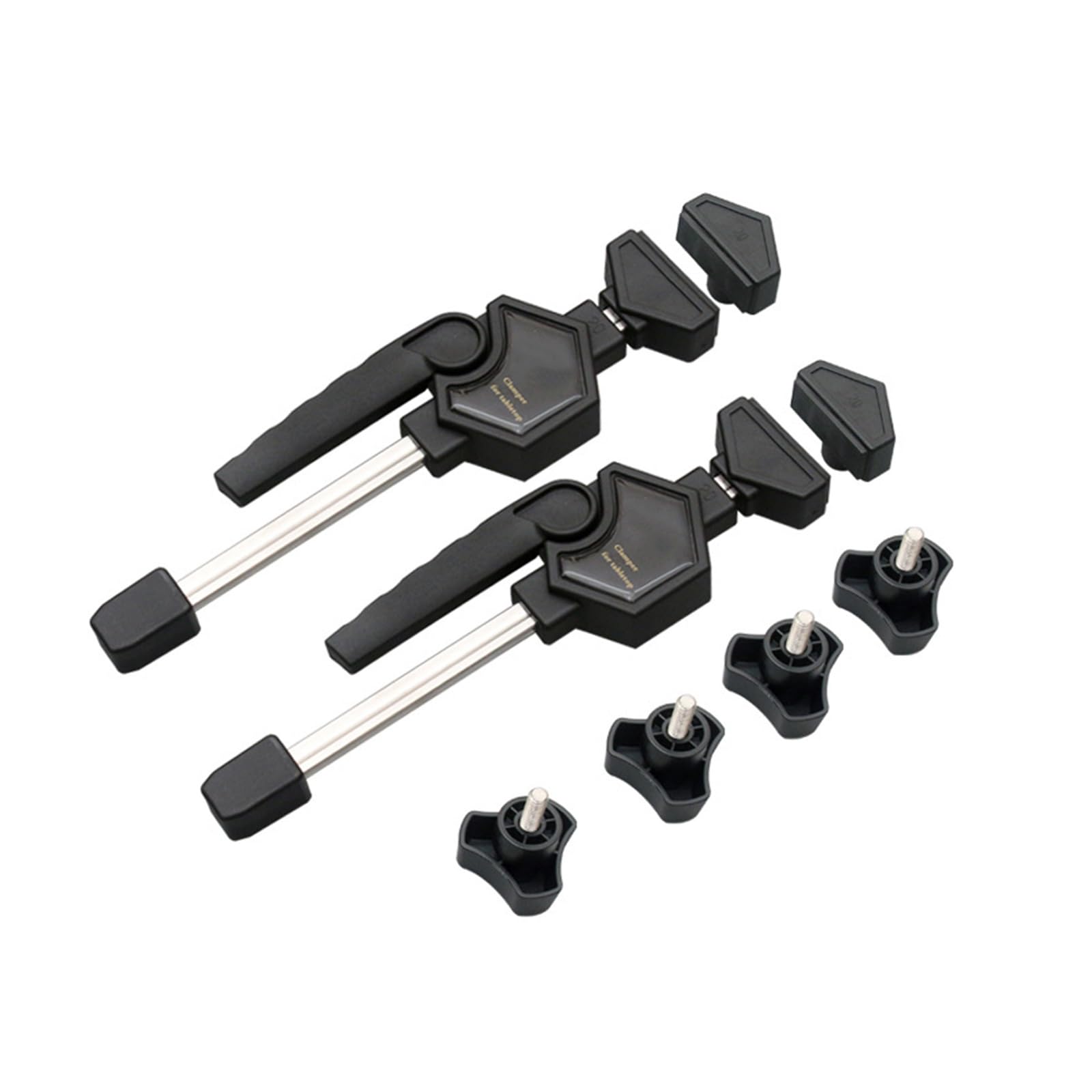 Kaccde Expert Woodworking Fast Clamp Set For 19Mm 20Mm Dog Holes In Workbench Adjustable Wood Clamp