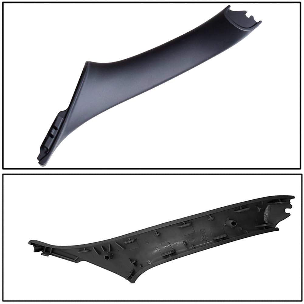 Seitentürgriff für BMW 5er-Serie F10 F11, Innentür-Zuggriff-Verkleidungs-Kits, Ersatz-Fensterschalter, Armlehnenverkleidung für BMW 520, 523, 525, 528, 530, 535 (Schwarz, Einzelne Löcher-7PCS)