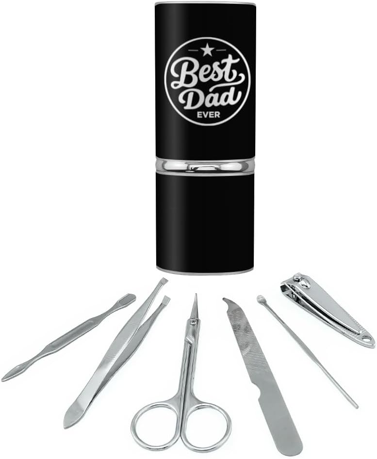 Father's Day Best Dad Ever Stainless Steel Manicure Pedicure Grooming