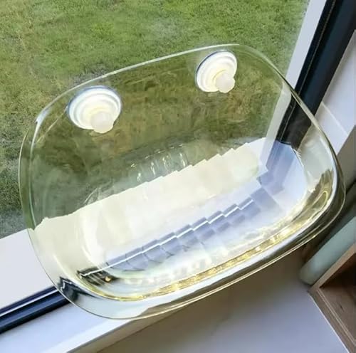 Cama Suspensa para Gato, Rede Confortável com Ventosas para Janela de Apartamento