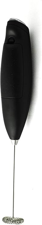 SOL - Coffee Set Battery Operated Milk Frother Handheld with Stainless Steel Whisk, Milk Frother Mixer for coffee Blending, Electric Milk Frother, Coffee, Milk - Black