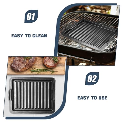 LABRIMP Grill Pan Iron Black 29.5 X 25 X 2 Cm - Image 3