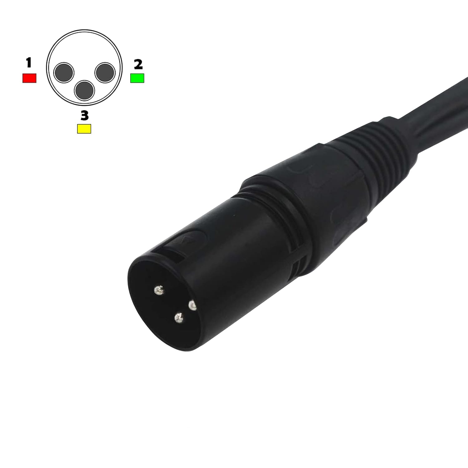 BRIEFCEC XLR Splitter Cable, Microphone Y Cable Male to Dual Female 3 Pin Jack Audio Adapter - Image 3