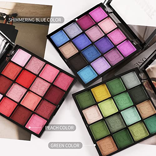 Boobeen Colorful Eyeshadow Palette Makeup-16 Colors, Matte And Glitter Eyeshadow, Bright Eyeshadow Palettes, Blendable, Easy To Build Dramatic Glamour Looks #TOP5