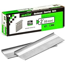 meite 16 Gauge Flooring Nails 2 Inch, 16GA L Cleat Nails Hardwood Flooring Nails for Flooring Nailer Gun 1,000 Counts