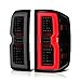 VIPMOTOZ Full-LED Neon Tube Tail Light Lamp Assembly For 2014-2018 Chevy Silverado 1500 2500HD 3500HD (Factory Incandescent Model), Black Housing, Smoke Lens, Driver & Passenger Side